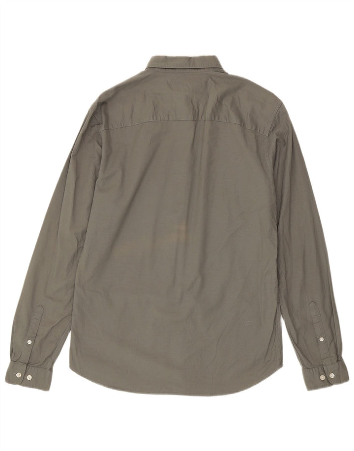 Cămașă Jack & Jones pentru bărbați, bumbac gri mic