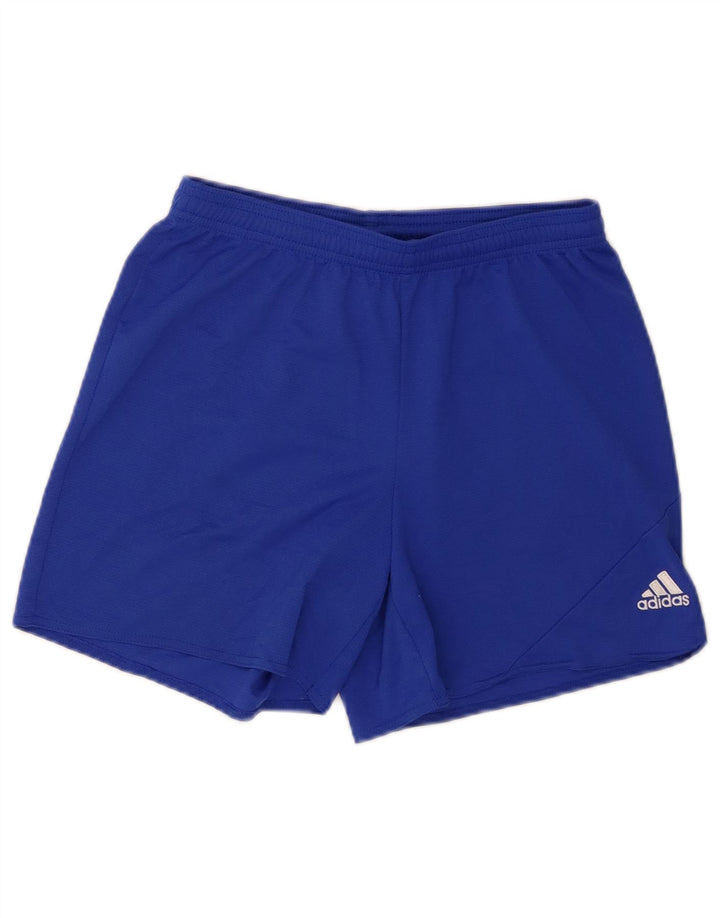 Pantaloni scurți sport Climalite Adidas pentru femei UK 10 Small Blue Poliester