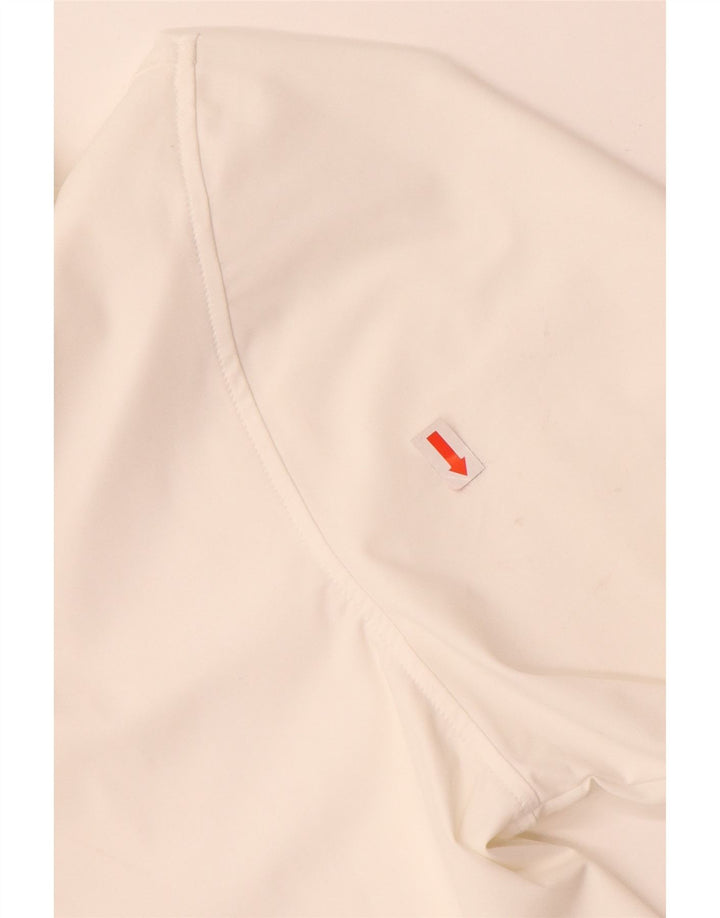BOTTEGA ARTIGIANA Tricou polo pentru bărbați, nailon, alb, mediu