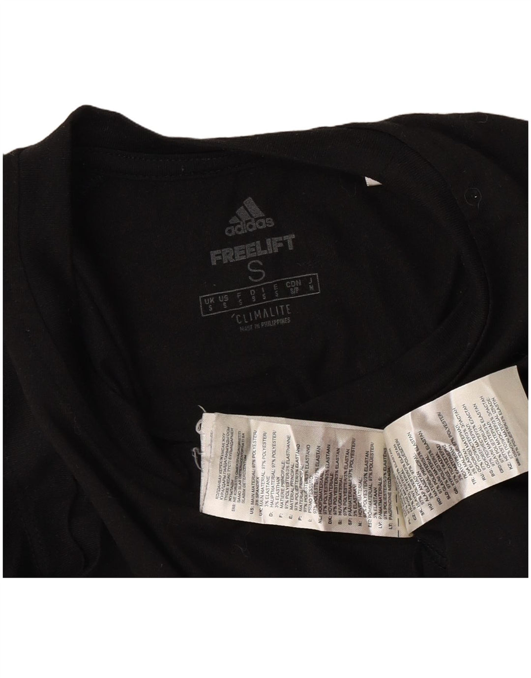 Tricou Adidas Climalite pentru bărbați Top mic poliester negru