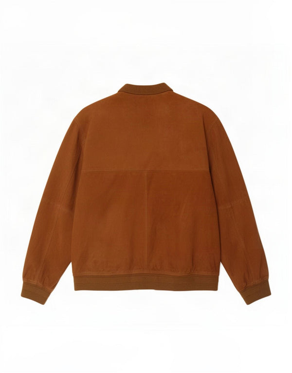 Jachetă bomber din piele intoarsa pentru barbati Ivy Oxford IT 52 XL maro
