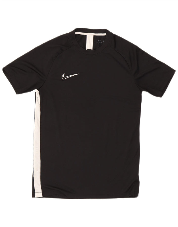 Tricou Nike Dri Fit pentru bărbați Top Mediu Negru Poliester Bloc de culoare