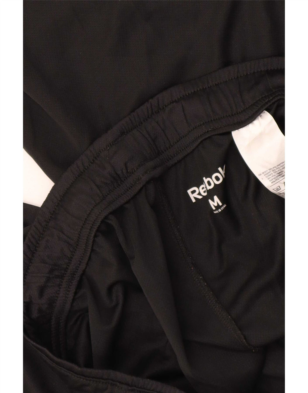 Pantaloni scurți sport pentru bărbați Reebok, poliester mediu negru
