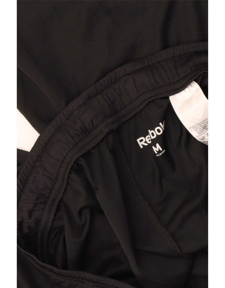 Pantaloni scurți sport pentru bărbați Reebok, poliester mediu negru