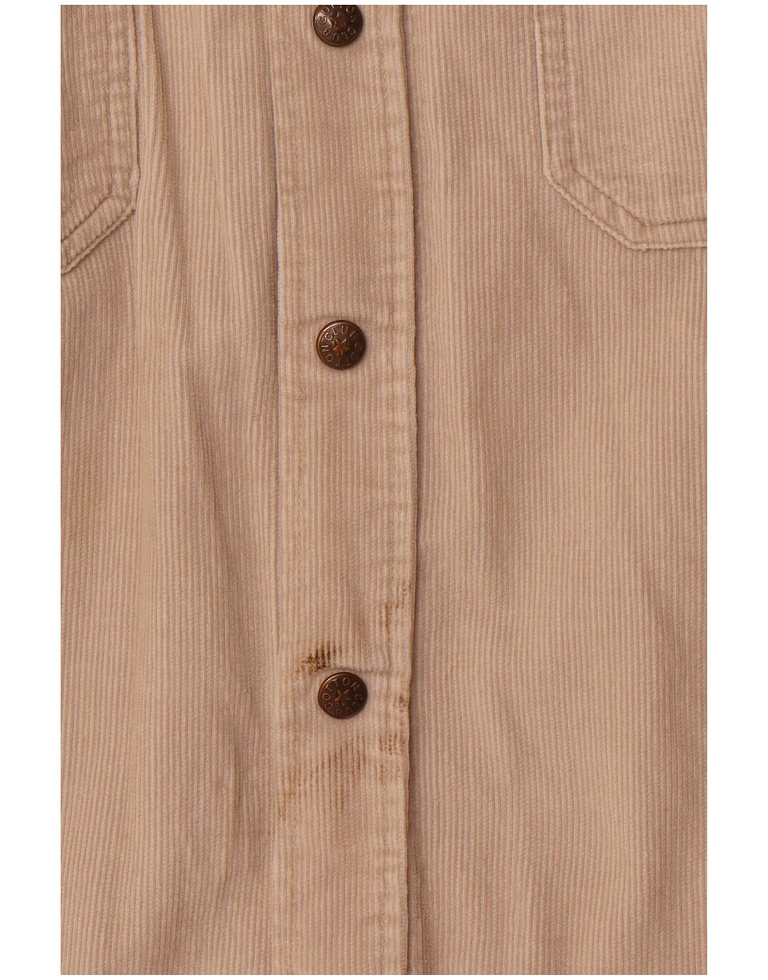 COTTON CLUB Cămașă pentru bărbați din velur din bumbac mare, bej