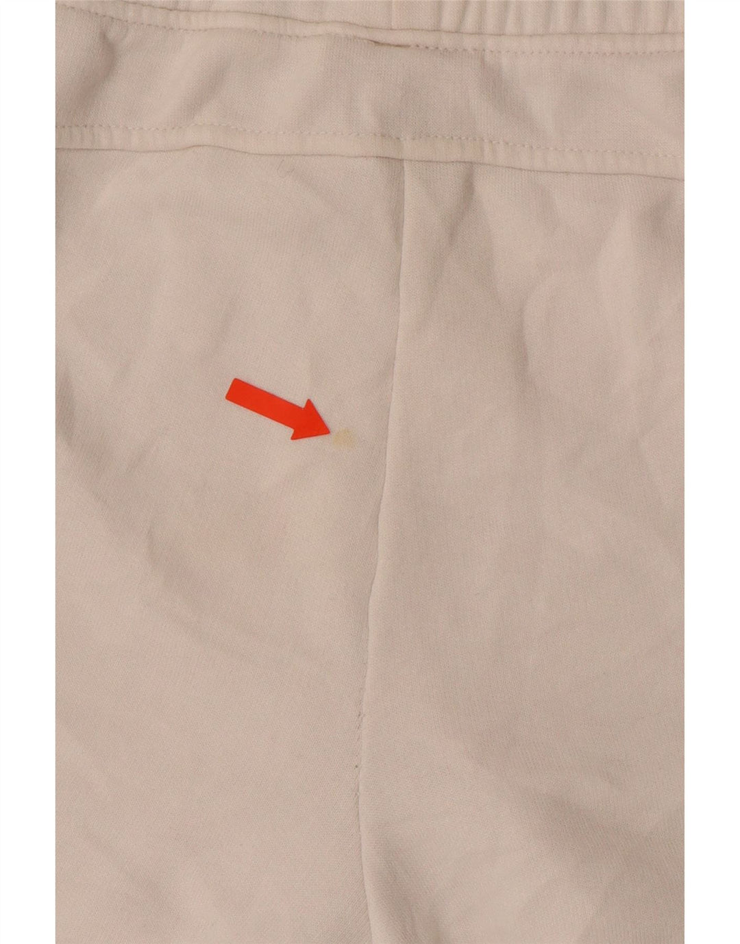 Pantaloni scurti sport grafic PUMA pentru femei UK 8 mici, bumbac color bloc alb