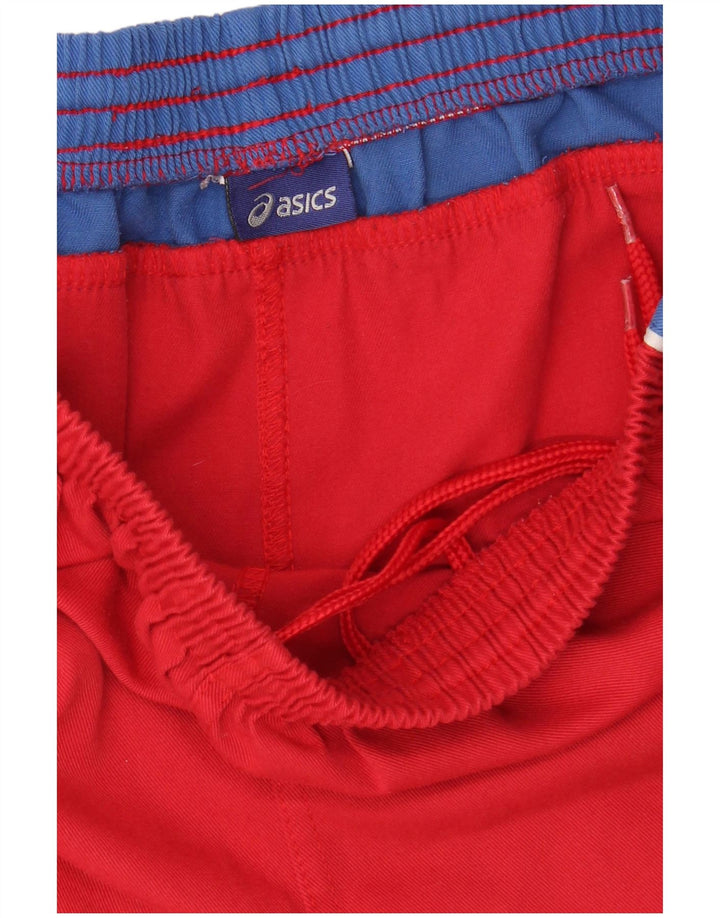 Pantaloni scurți sport Asics pentru bărbați, roșu mediu, blocuri de culoare