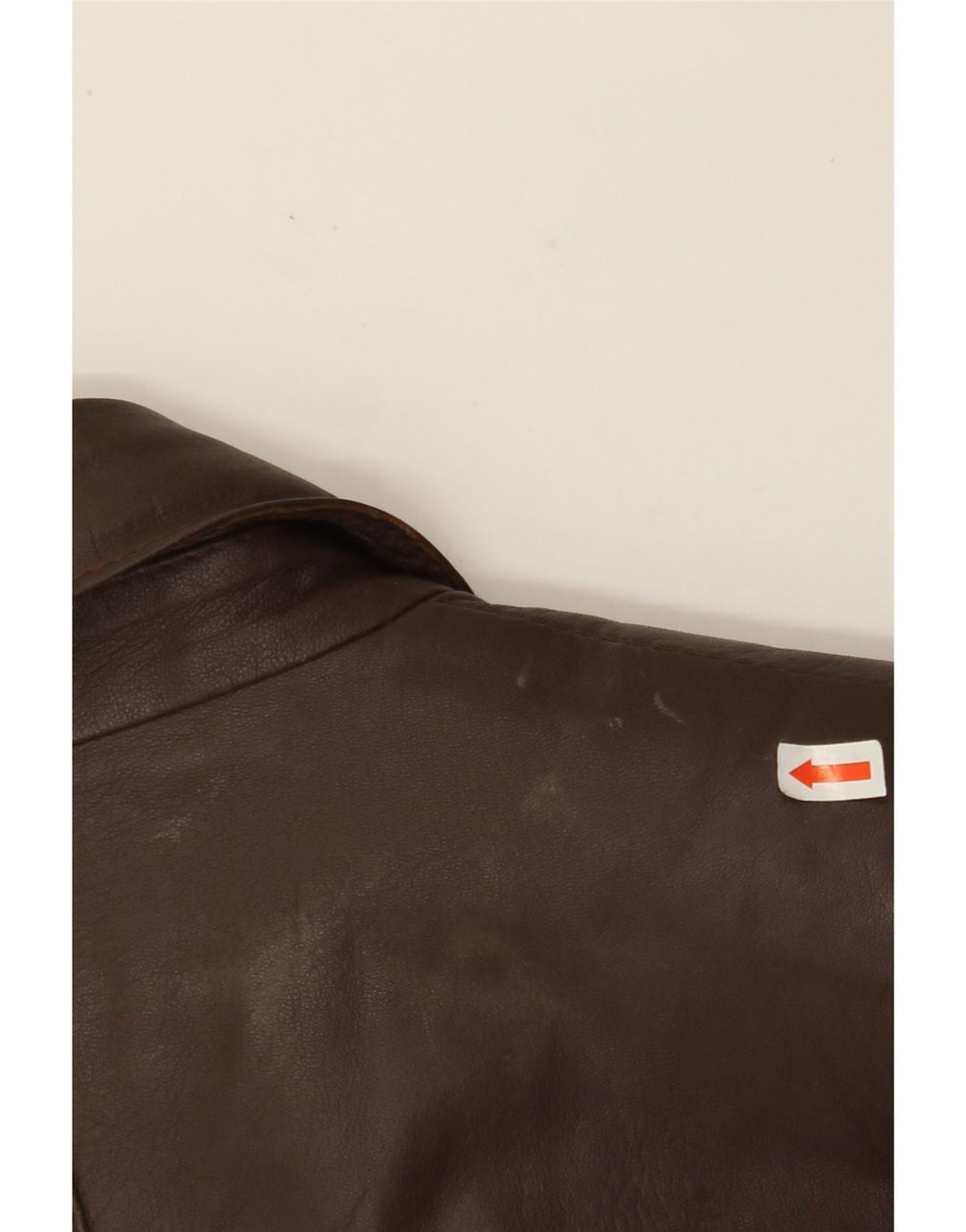 VINTAGE Womens 1 Button Leather Blazer Jacket IT 48 XL Brown Vintage Vintage and Second-Hand Vintage from Messina Hembry 