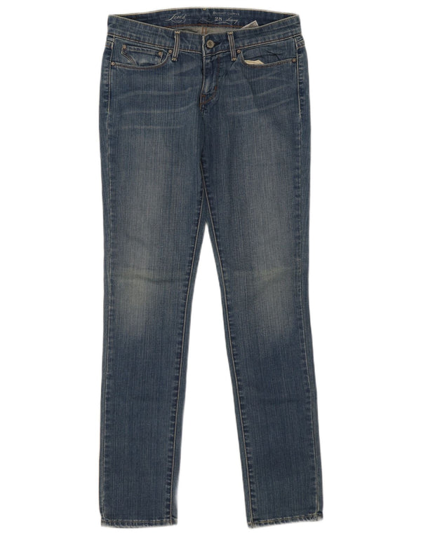 Blugi skinny pentru femei Levi's, ușor curbat, W28 L31, bumbac albastru