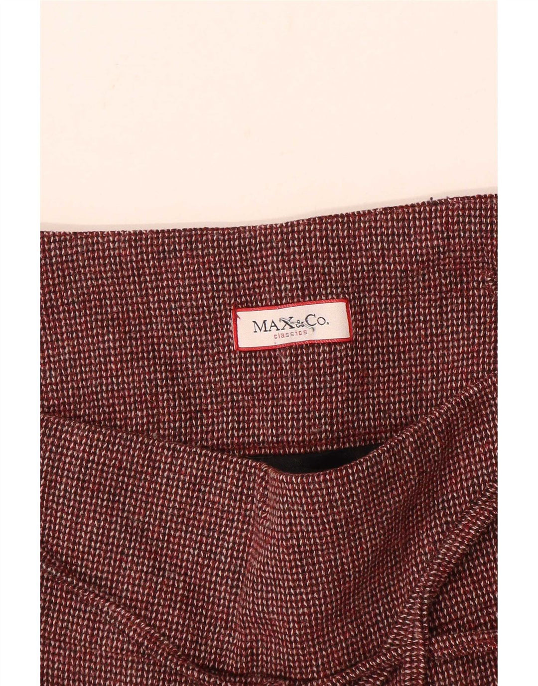 Max & Co. Fusta mini pentru femei W30 Burgundy mediu