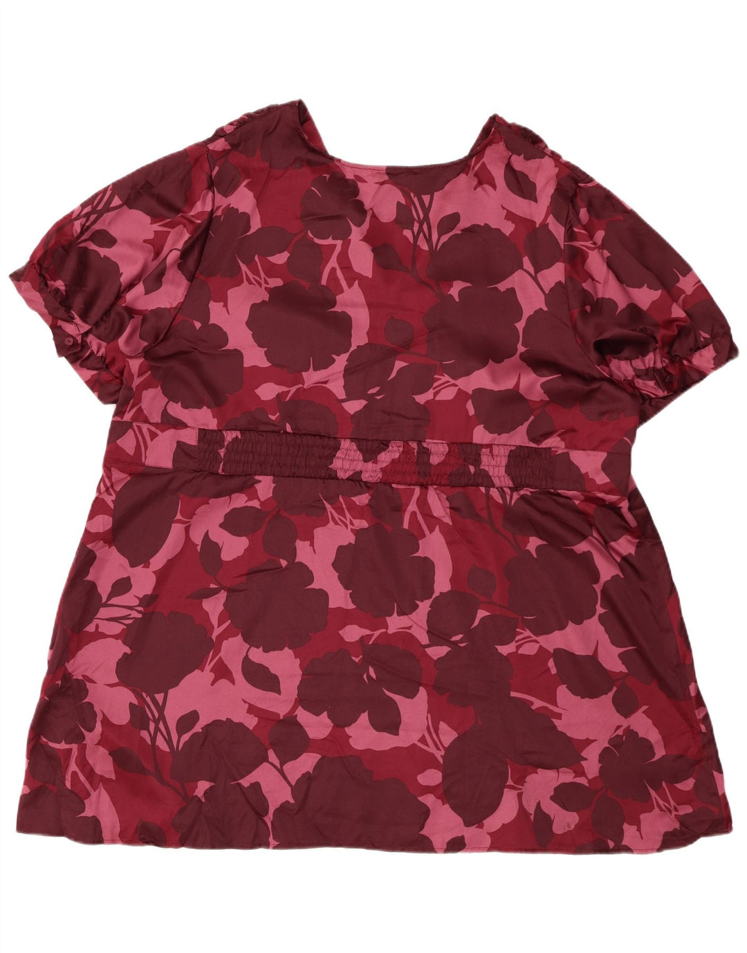 Bluză pentru femei MOSSIMO Top US 28 5XL Burgundy Floral Poliester