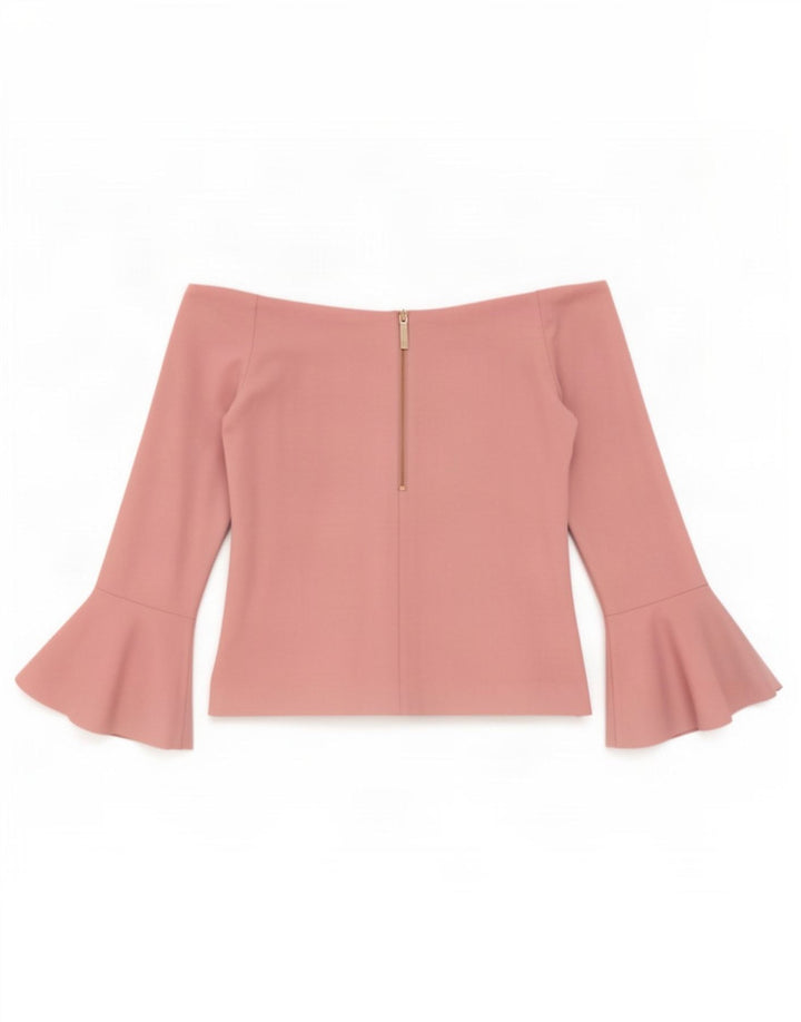 Top pentru femei Ted Baker, cu umeri tăiați, mărimea 3, viscoză, roz mediu