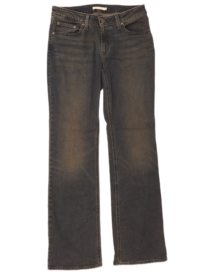 Blugi Levi's Super Low Bootcut W30 L34, bumbac negru