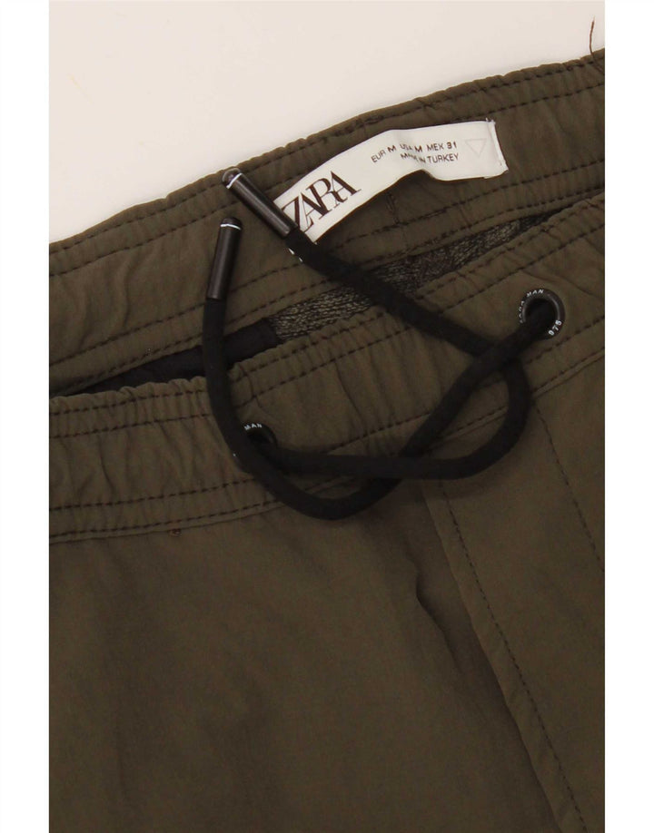 Pantaloni de trening cargo pentru bărbați Zara Pantaloni de jogging Medium Khaki