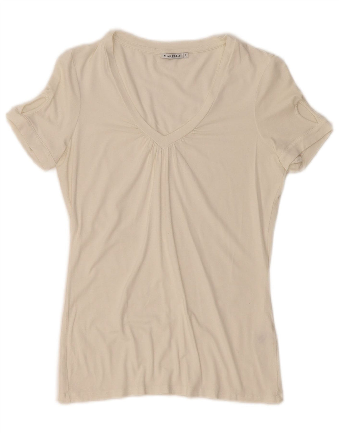 Tricou pentru femei Marella Top UK 10 Small Off White