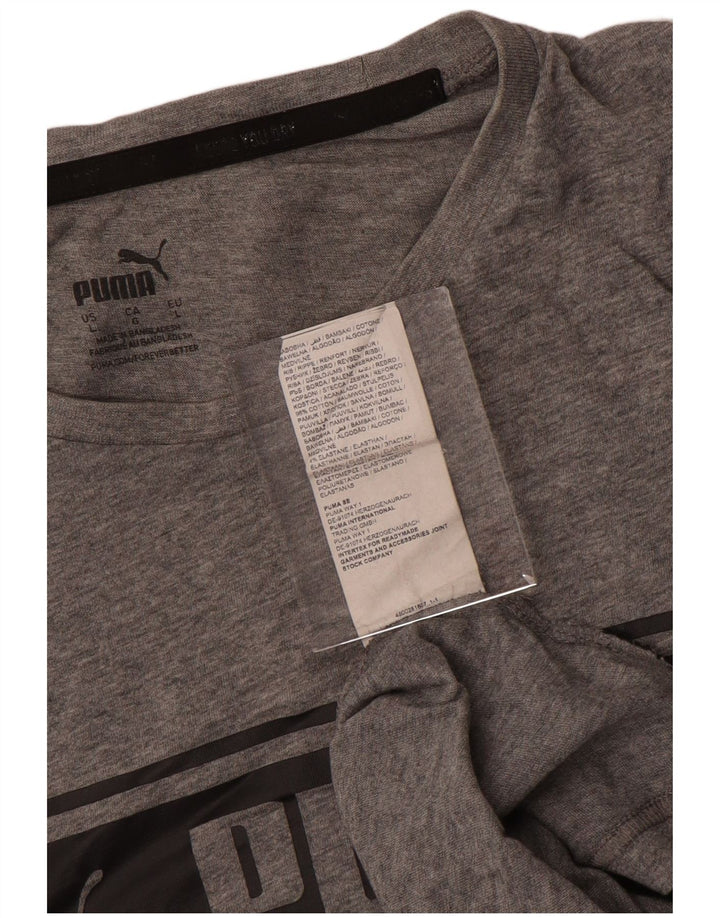 Tricou grafic Puma pentru bărbați Top mare bumbac gri
