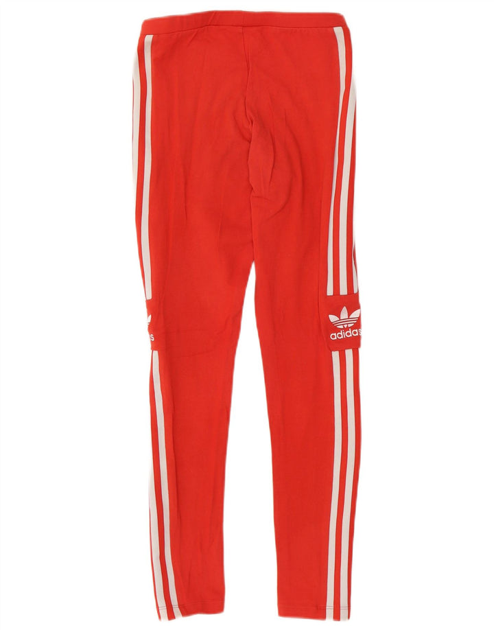 Leggings pentru femei ADIDAS UK 6 XS bumbac roșu