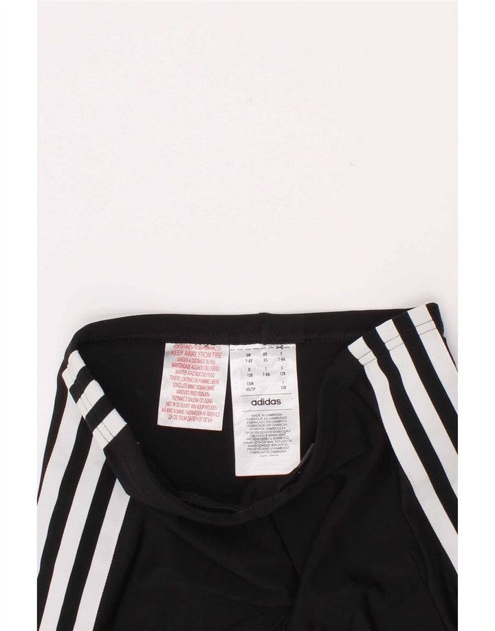 Adidas Boys Aeroready Capri Leggings 7-8 Ani Negru Poliamidă