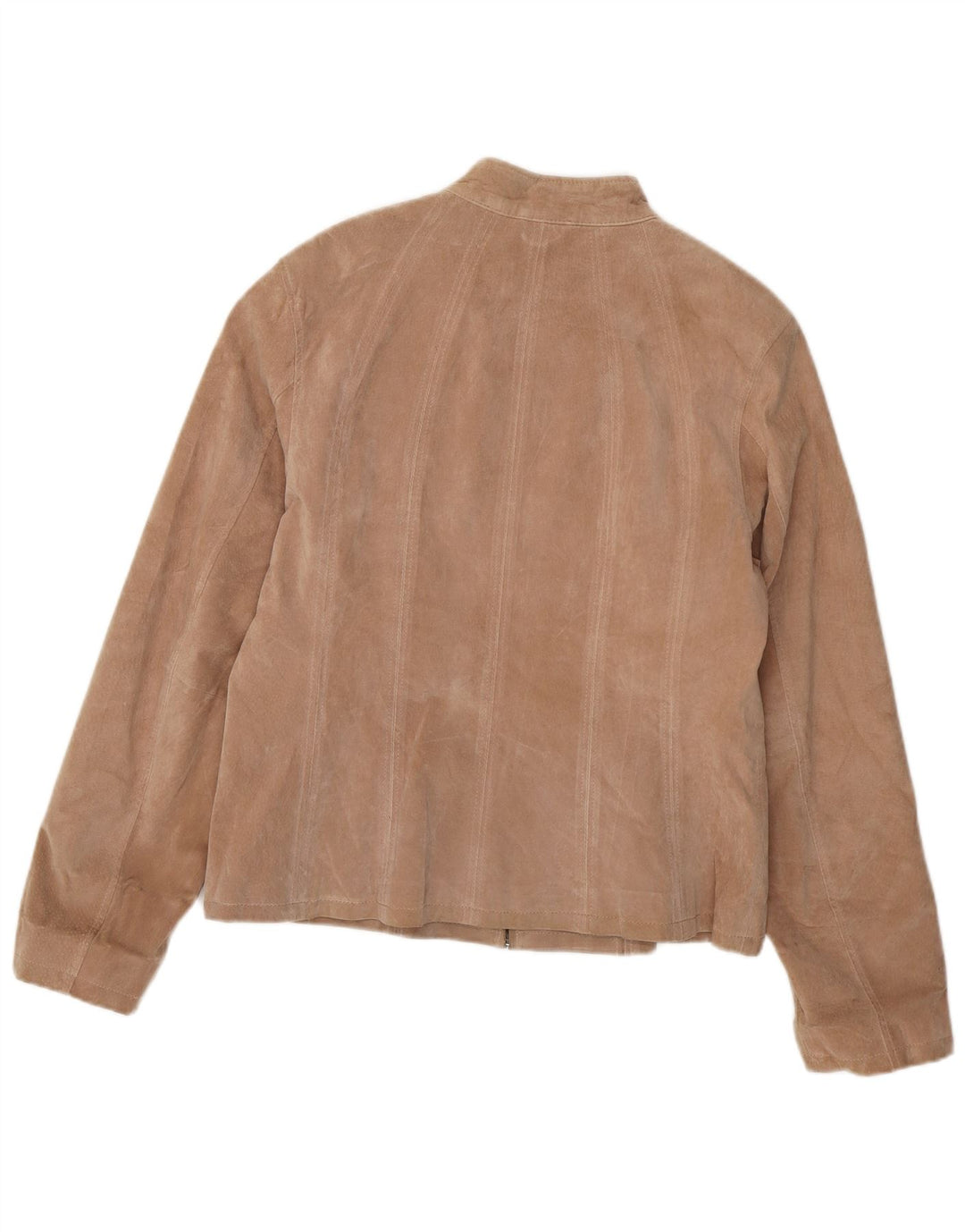 Bomber Zarro pentru femei de piele intoarsa IT 52 2XL din piele bej