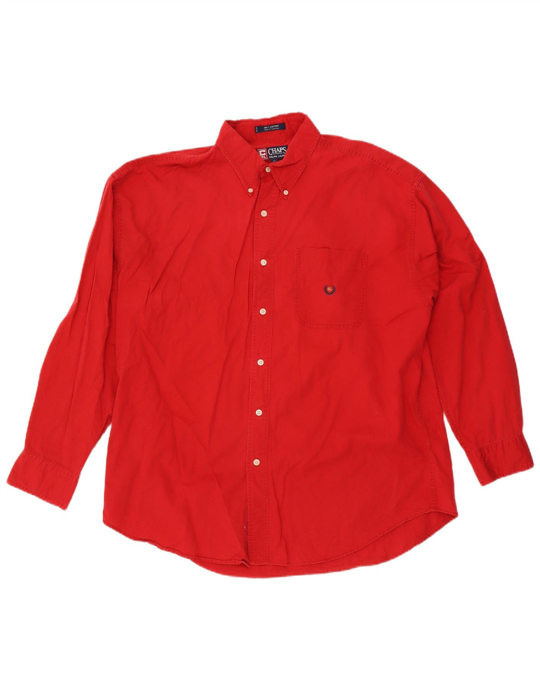 Cămașă pentru bărbați Chaps Ralph Lauren XL, bumbac roșu