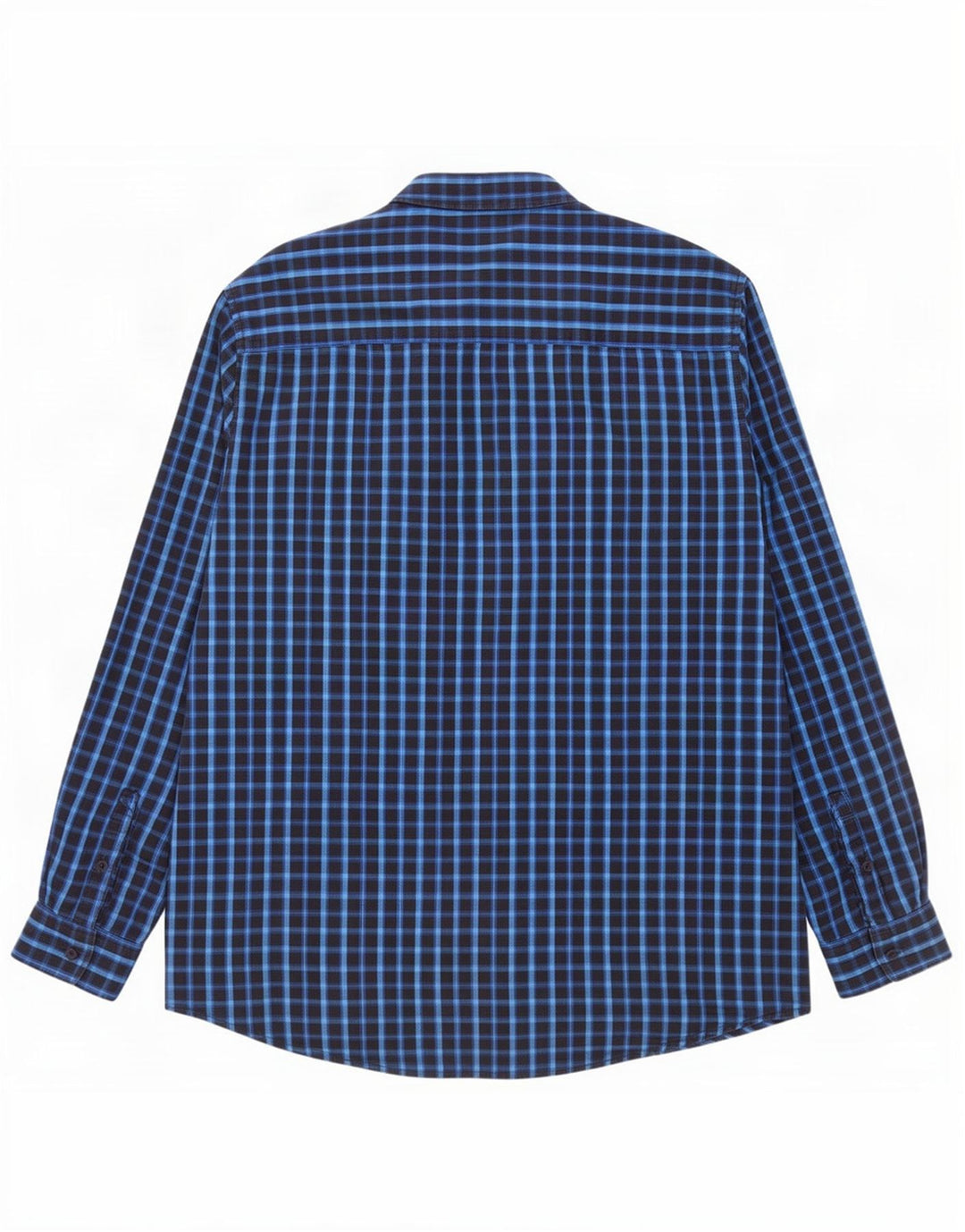 Cămașă Wrangler pentru bărbați, cu tăiere obișnuită, 3XL, bumbac cu carouri albastre