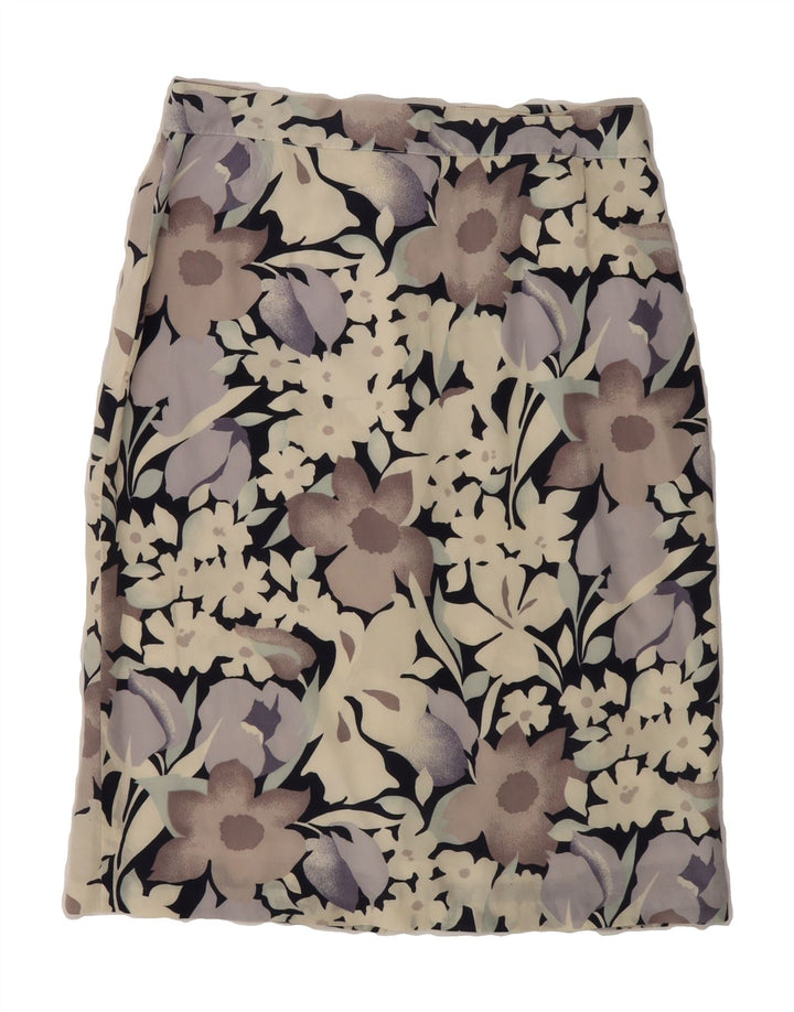 VINTAGE Womens Pencil Skirt W28 Medium Multicoloured Floral Vintage Vintage and Second-Hand Vintage from Messina Hembry 