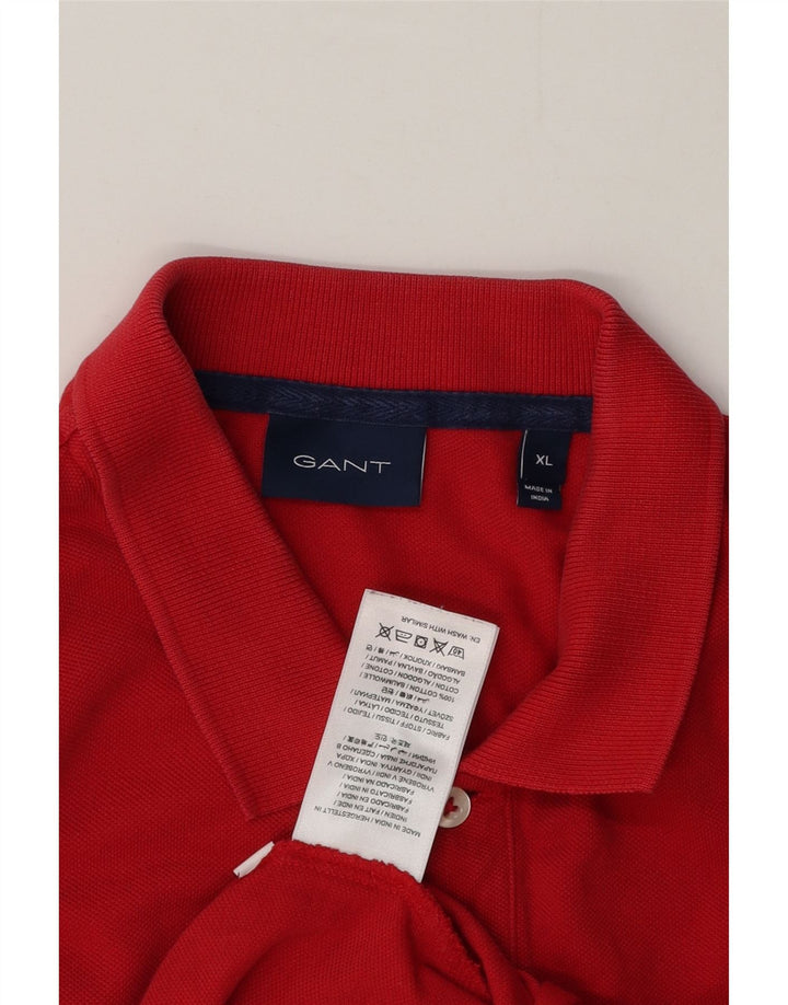 Tricou polo pentru bărbați Gant XL, bumbac roșu