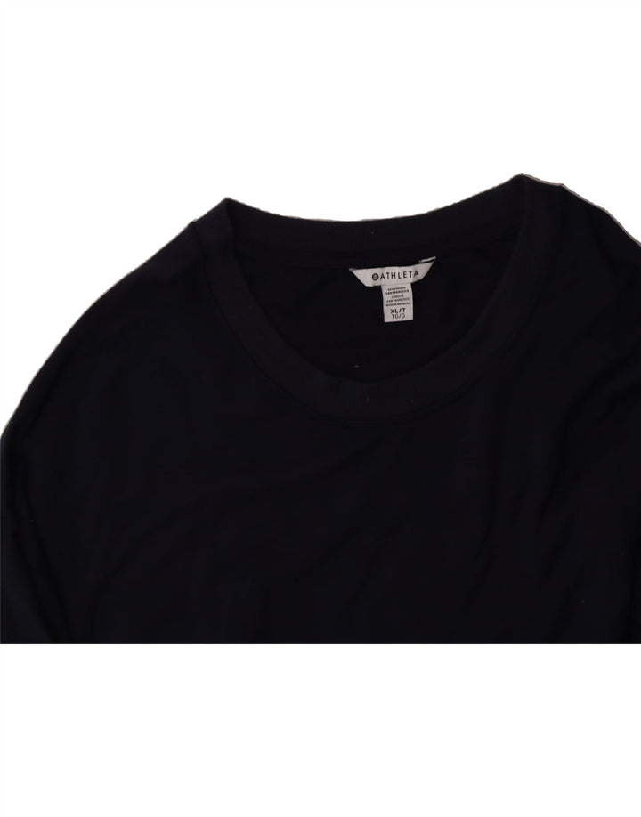 ATHLETA Mens Sweatshirt Jumper XL Navy Blue Cotton Vintage Athleta and Second-Hand Athleta from Messina Hembry 