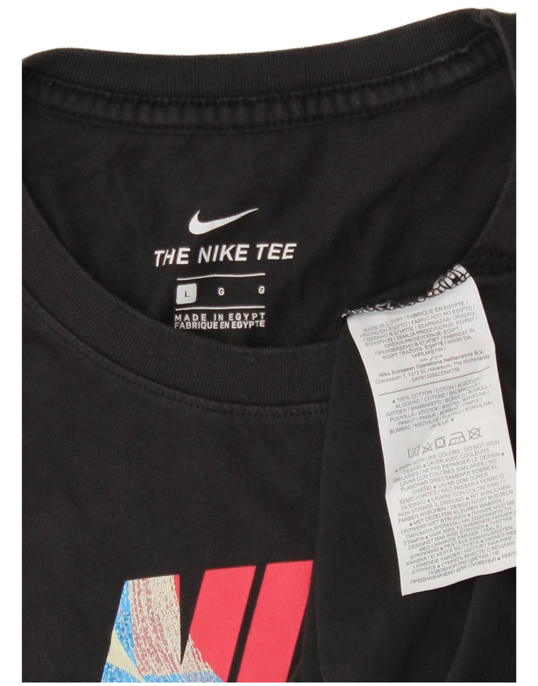 Tricou grafic Nike pentru bărbați Top mare din bumbac negru
