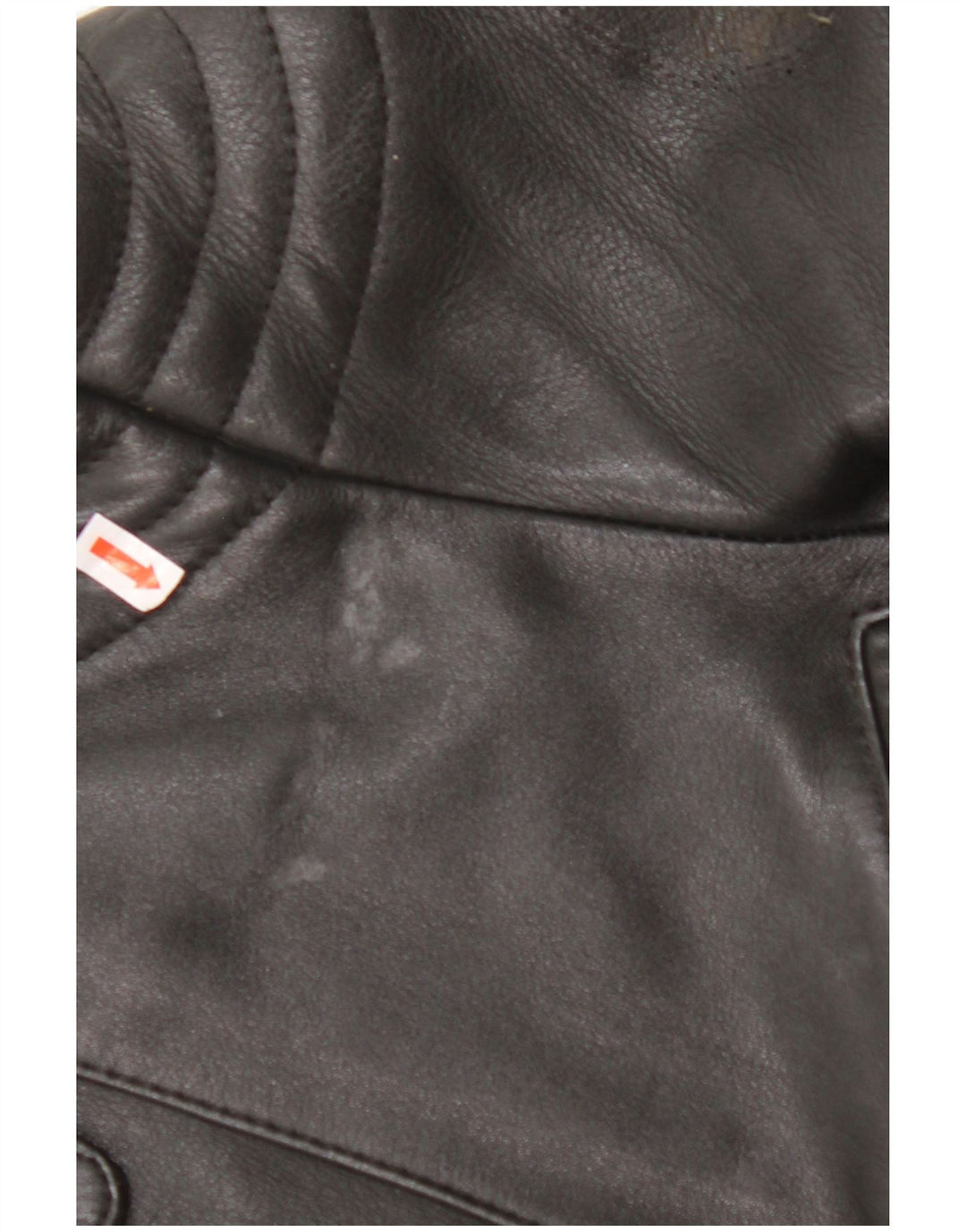 Jachetă motociclist din piele pentru femei VINTAGE UK 18 XL din piele neagră