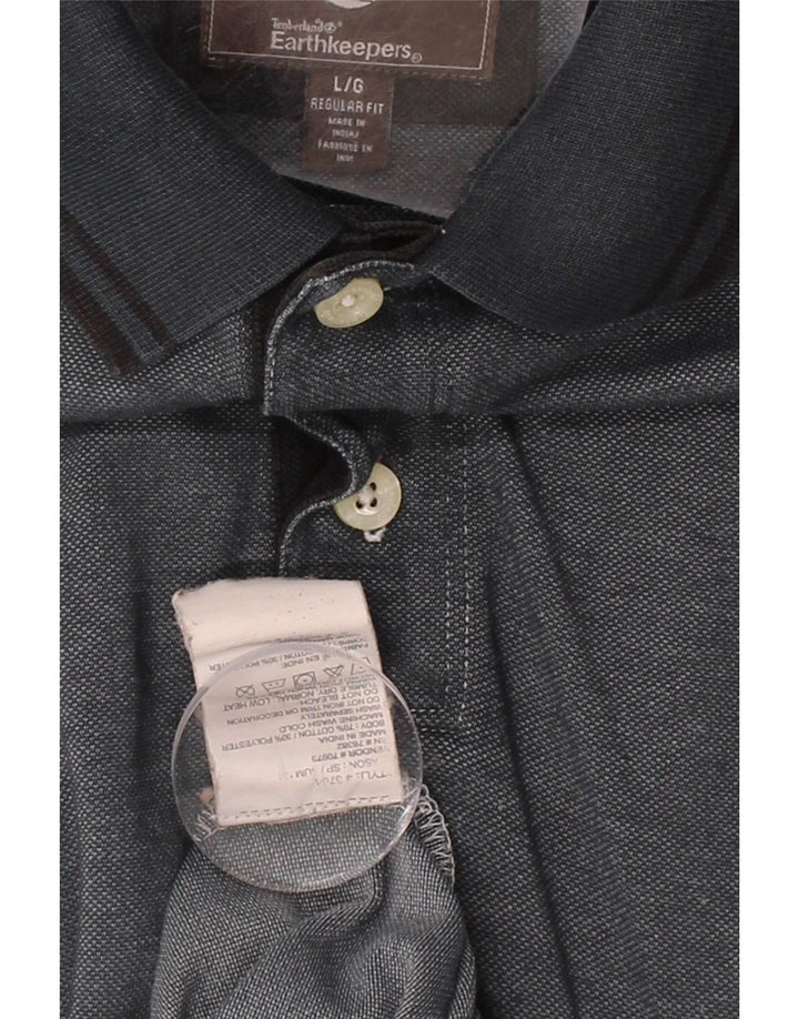 Cămașă polo TIMBERLAND pentru bărbați, cu croiala normală, mare, albastru, bumbac