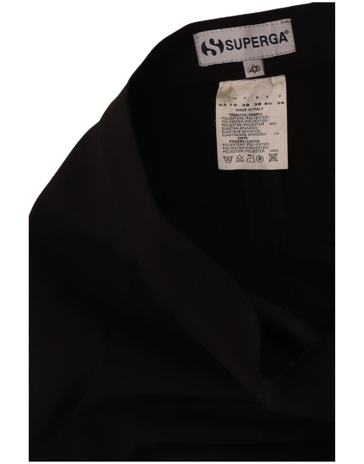 Pantaloni casual drepti pentru femei Superga IT 42 Medium W30 L31 Negru