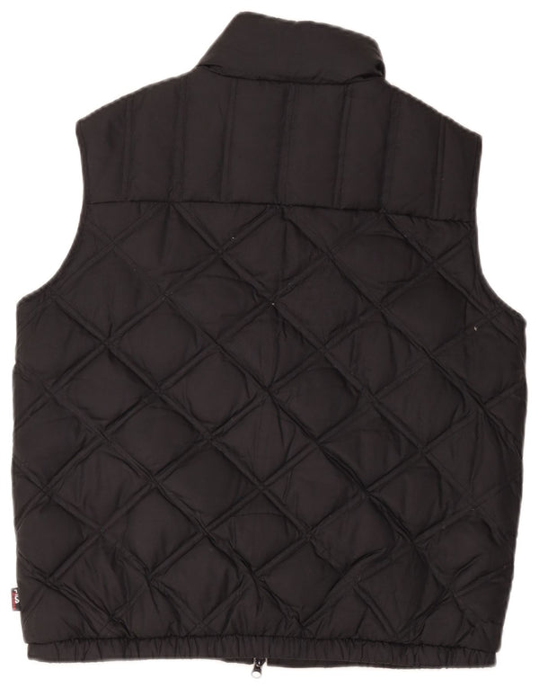 Gilet căptușit pentru femei Fila UK 14 Medium Black Poliester