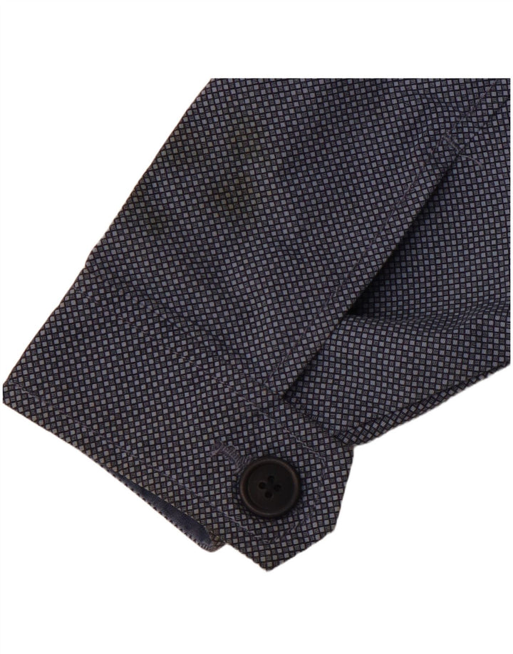 MARKS & SPENCER Jachetă Bomber pentru bărbați UK 38 Medium Blue Spotted Bumbac