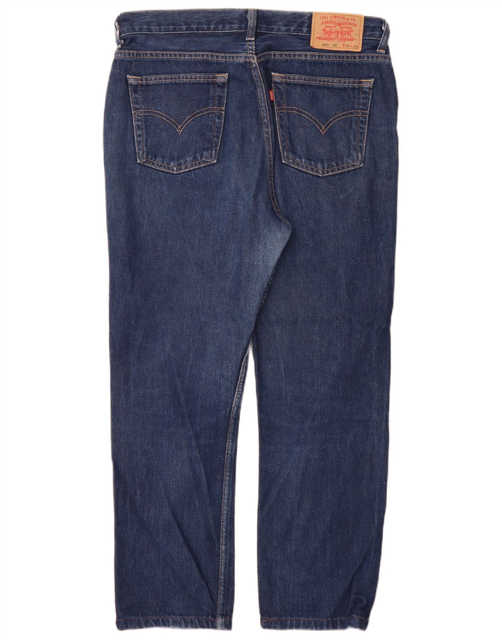 Blugi drepti pentru bărbați Levi's 583 W34 L30 albastru