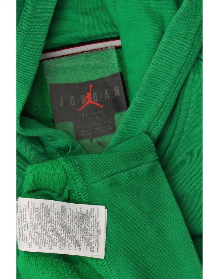 Pulover Jordan pentru bărbați, bumbac verde mediu