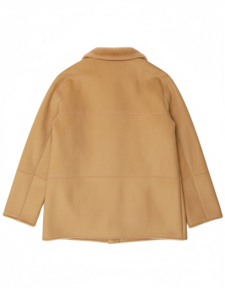 Jachetă Sherpa pentru femei VINTAGE EU 44 XL Bej Acrilic