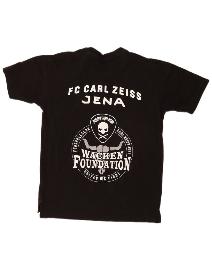 Tricou grafic PUMA pentru bărbați Top mediu din bumbac negru
