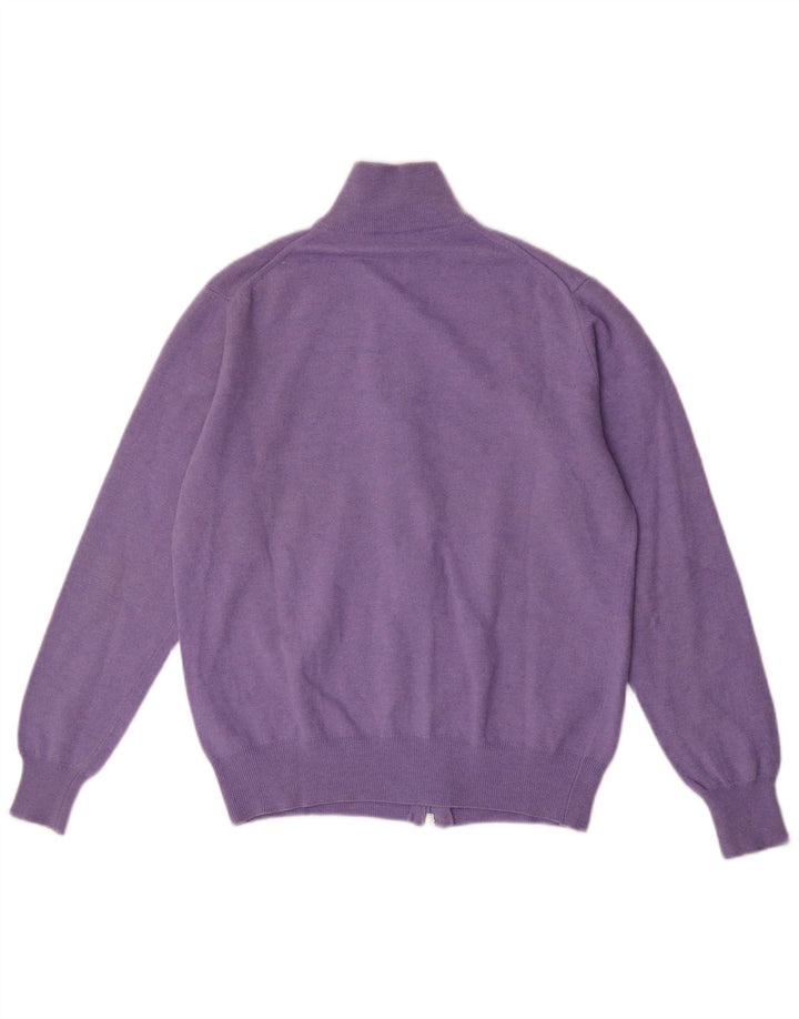 Pulover cardigan pentru bărbați Fred Perry, lână violet mic