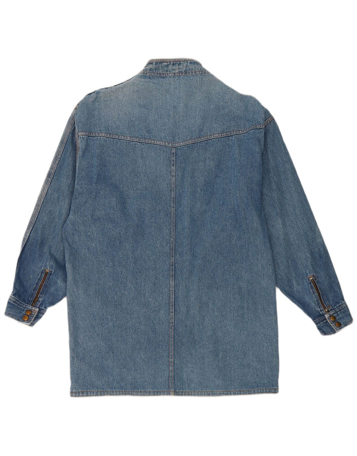 Jachetă de blugi vintage pentru femei UK 14 Medium Blue