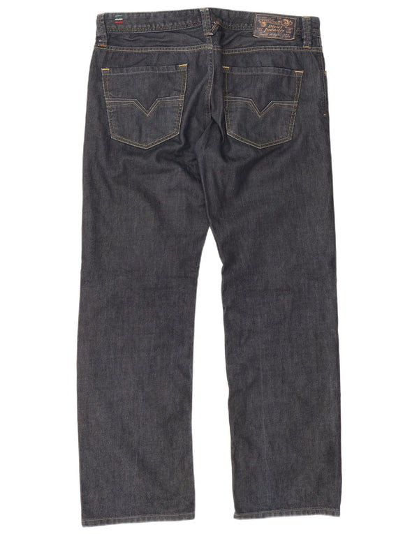 Blugi drepti obișnuiți Larkee pentru bărbați Diesel L34 L30 Bumbac bleumarin