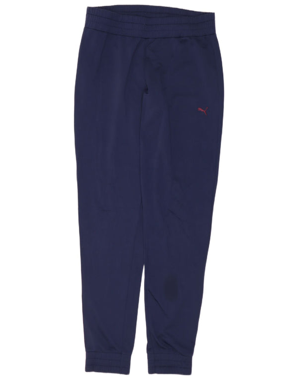 Pantaloni de trening PUMA pentru femei Pantaloni de jogging UK 12 Poliester mediu bleumarin