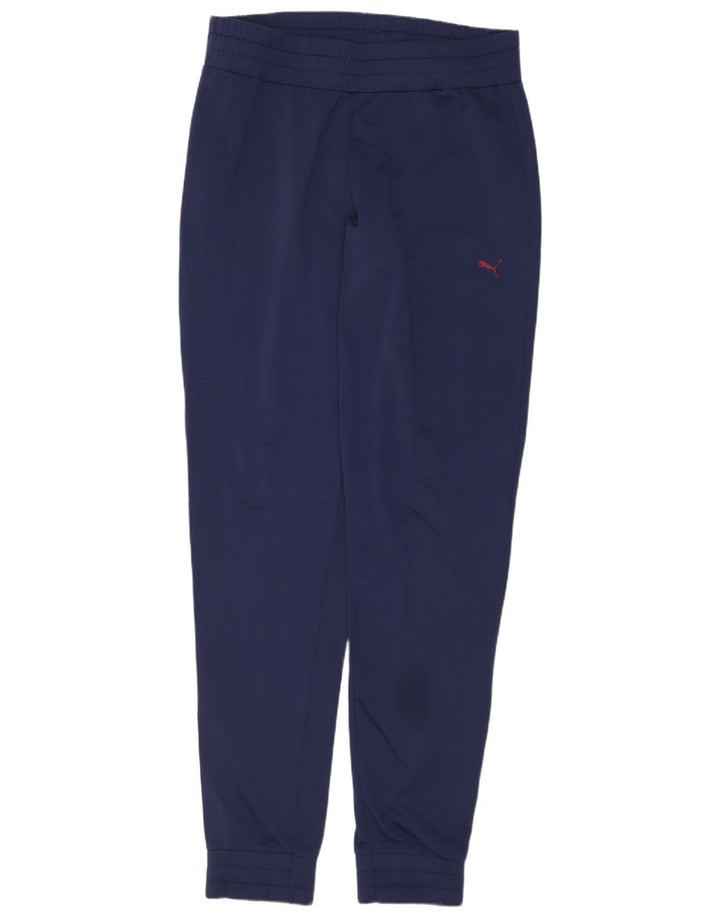 Pantaloni de trening PUMA pentru femei Pantaloni de jogging UK 12 Poliester mediu bleumarin