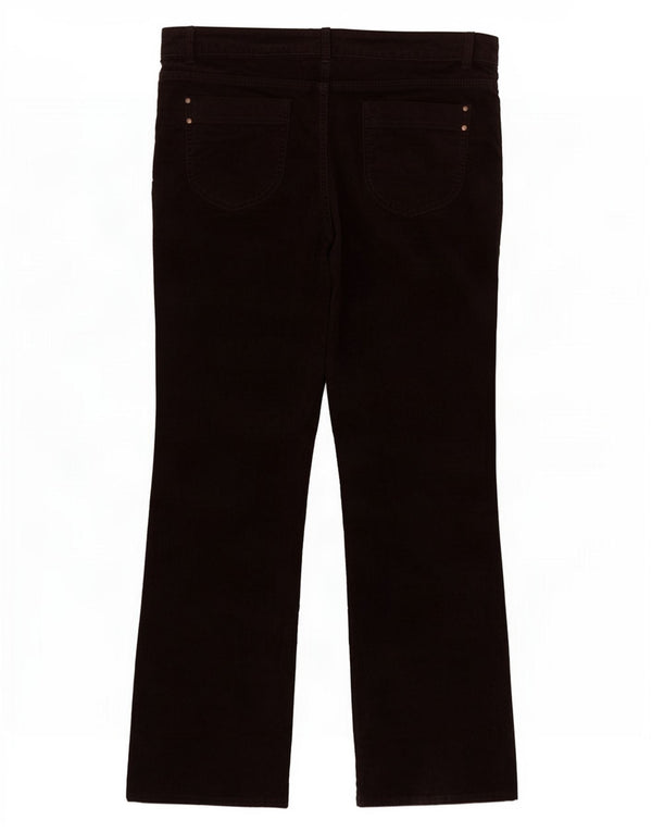 Marks & Spencer Pantaloni Bootcut din velur pentru femei UK 18 XL W36 L30 maro