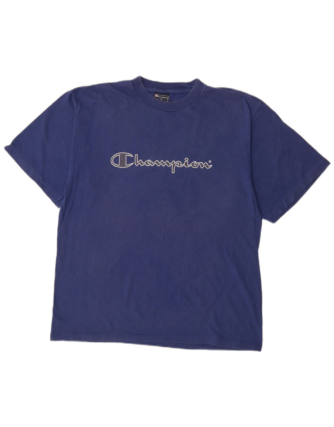 Tricou grafic pentru bărbați CHAMPION Top XL Bumbac bleumarin