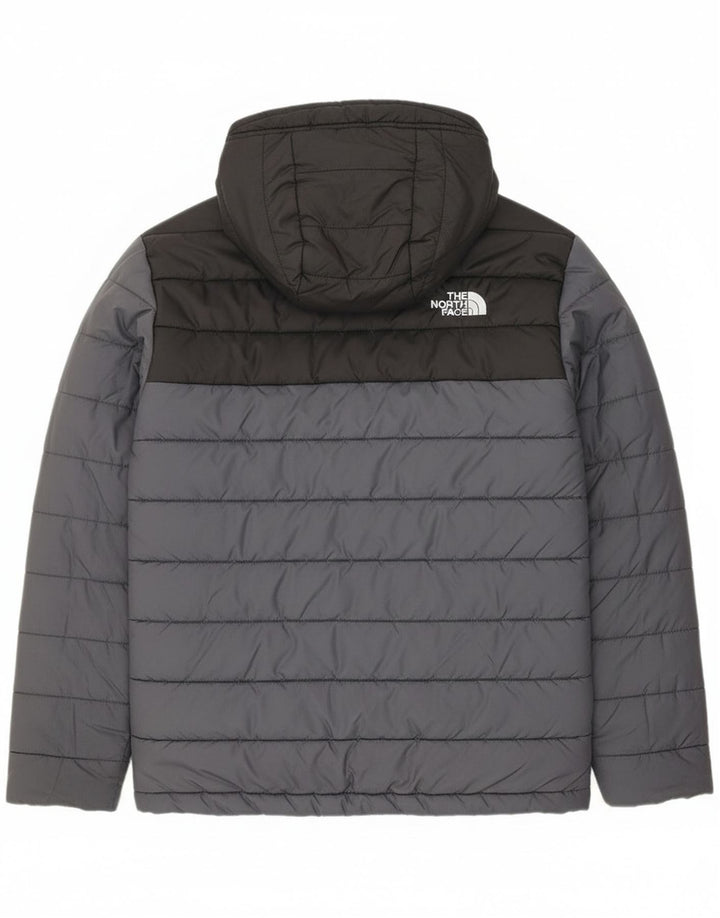 Jachetă căptușită pentru băieți The North Face 11-12 ani, mare, gri, colorblock
