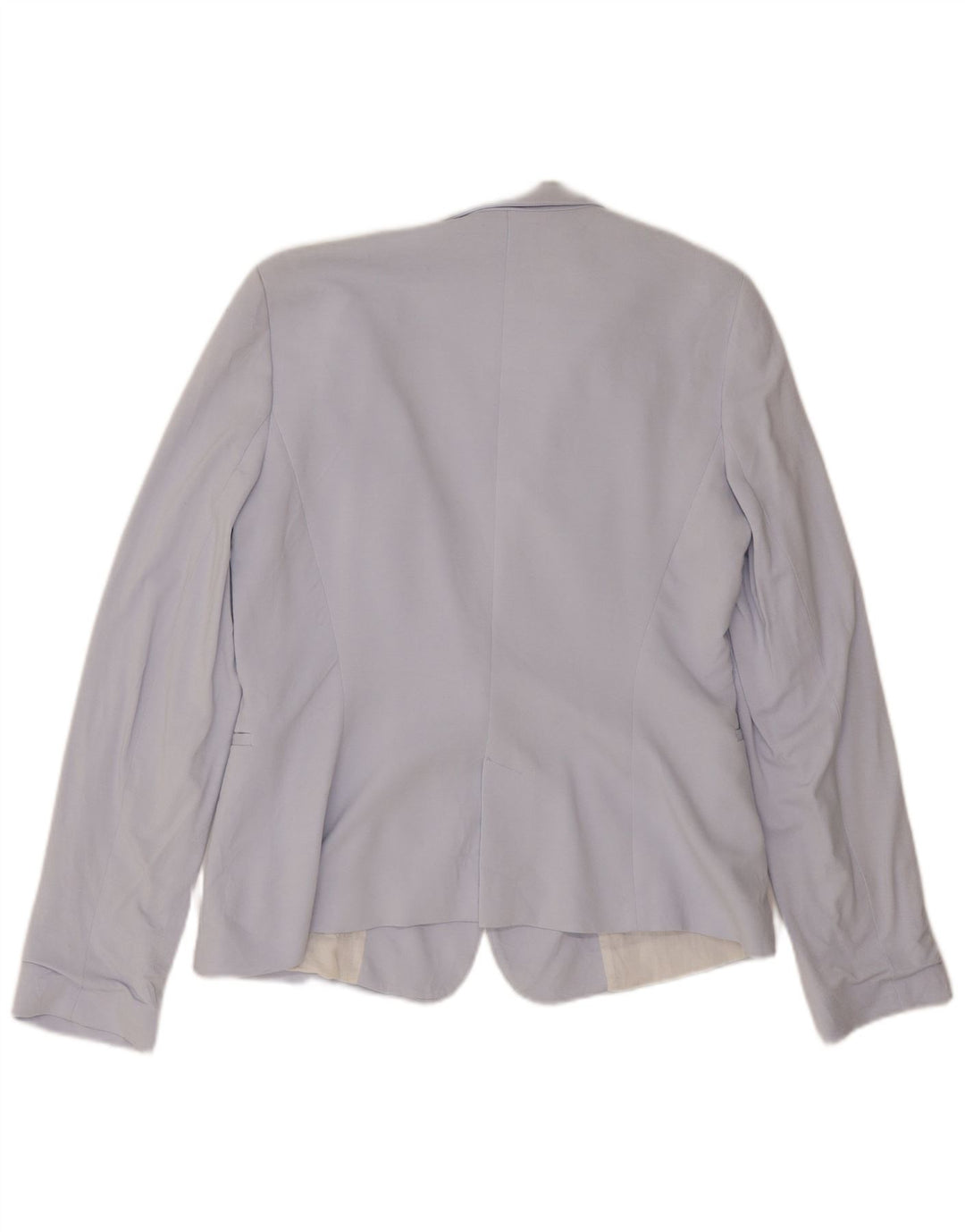 Blazer pentru femei Zara cu 1 nasture UK 14, mare, albastru, viscoza