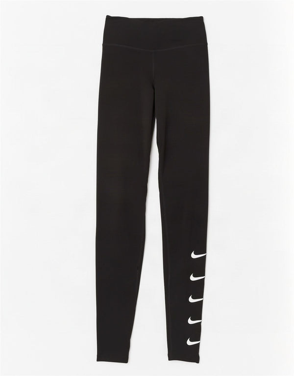 Leggings Nike Dri Fit Graphic pentru femei UK 4 XS Poliester negru