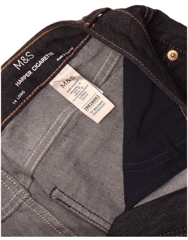 Marks & Spencer Blugi Harper Tapered pentru femei UK 14 Large W32 L28 Bleumarin