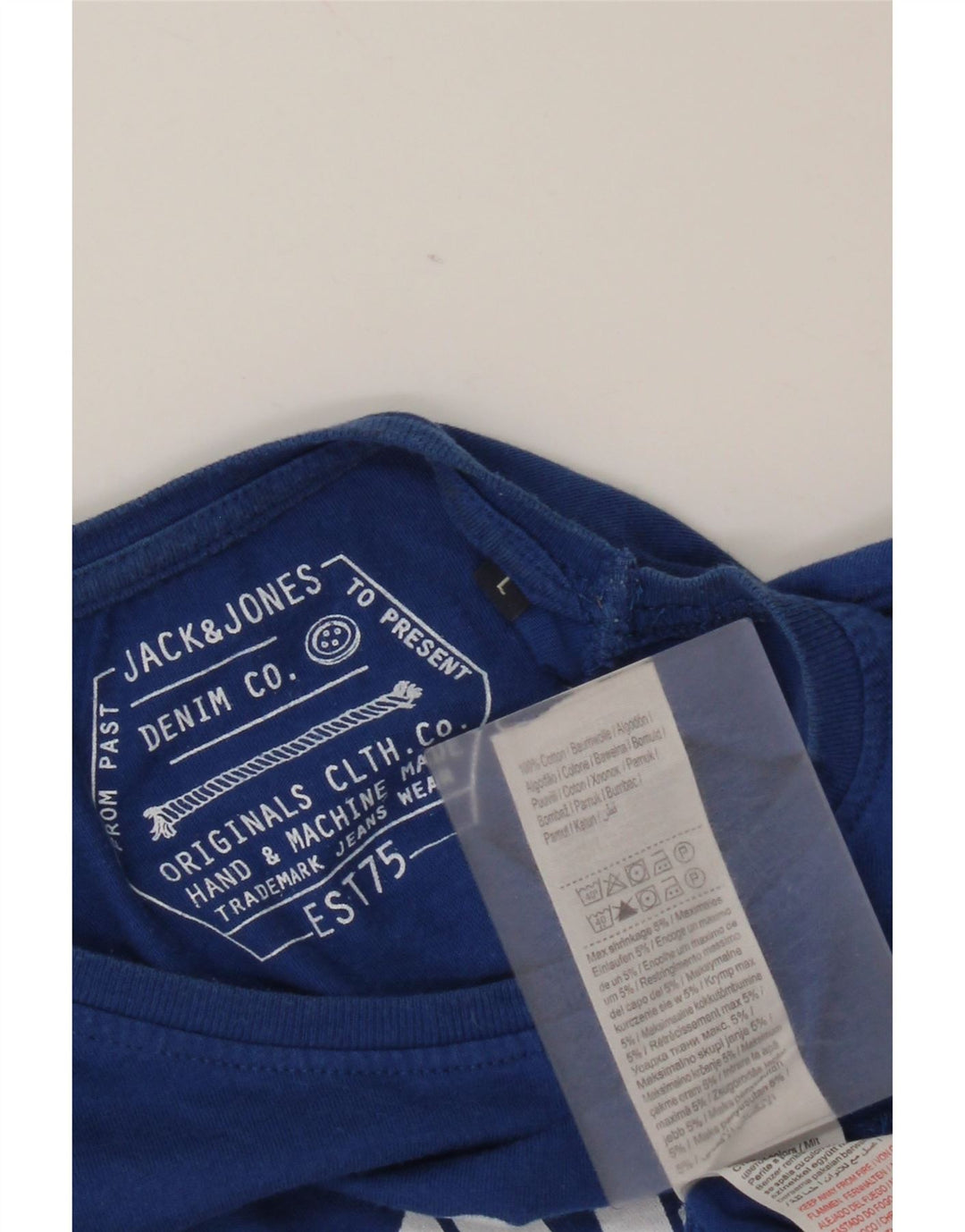 Jack & Jones Tricou cu mânecă lungă, mare, albastru, pentru bărbați